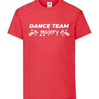 Koszulka dance team - czerwona
